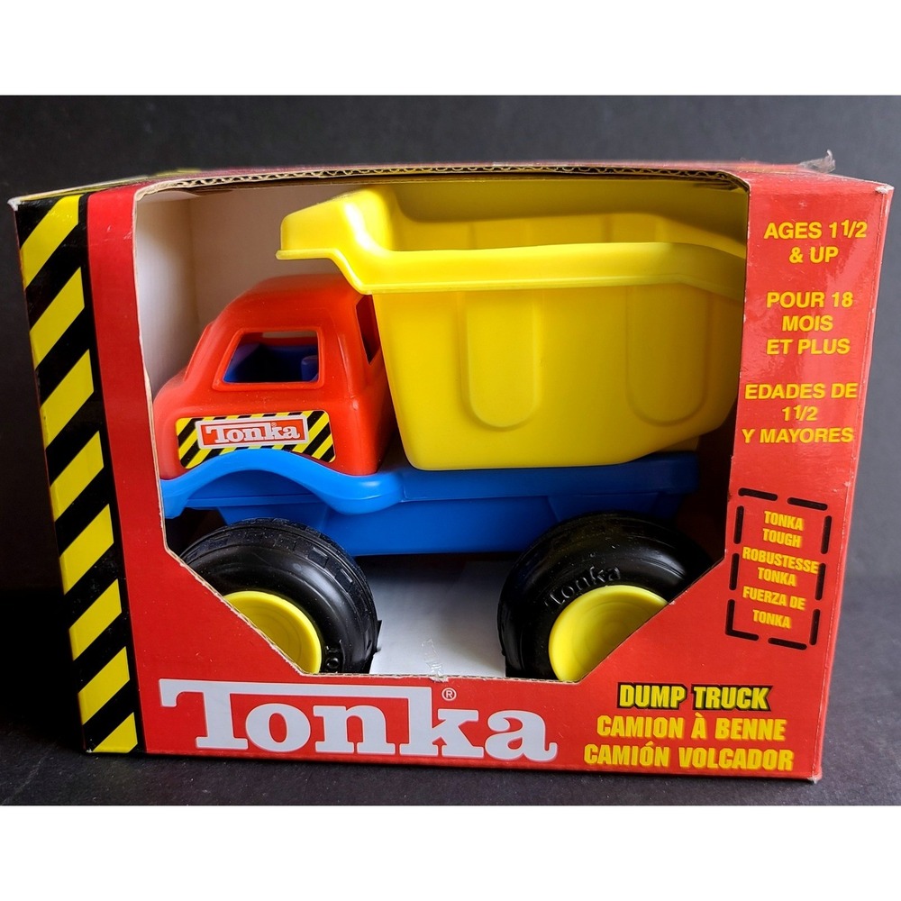 Vintage My First Tonka Tough Junior DUMP TRUCK Model 76510 Hasbro Blue Yellow